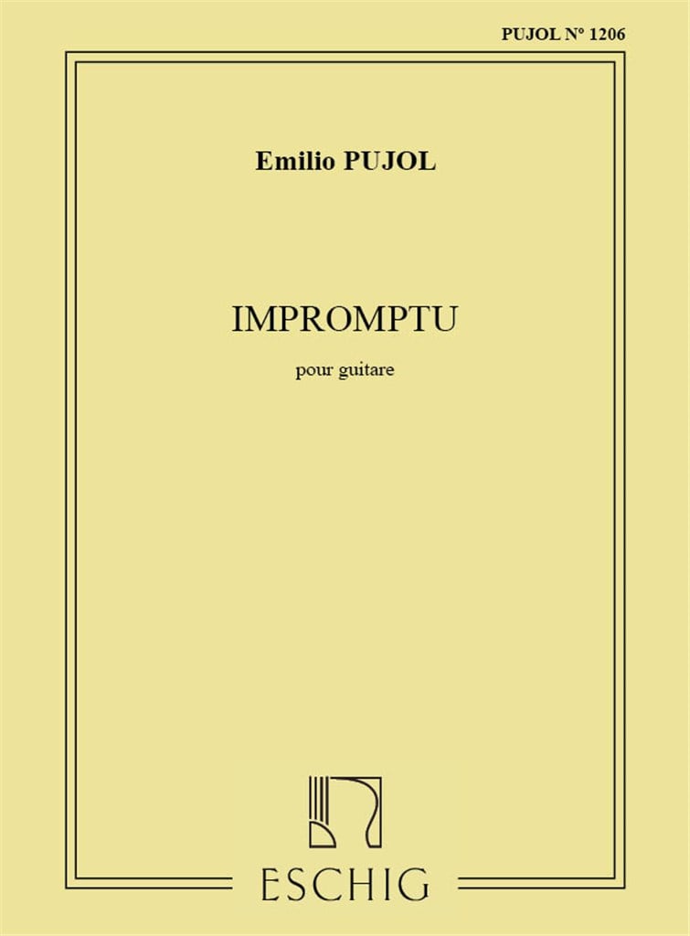 Impromptu (Pujol 1206) Guitare